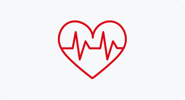 Grafik Herz mit Herztönen